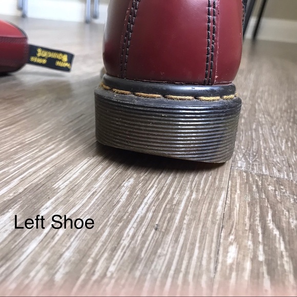 Dr. Martens Original 1460 Smooth Leather Lace Up Boots Cherry Red Size US 6 - Picture 15 of 17